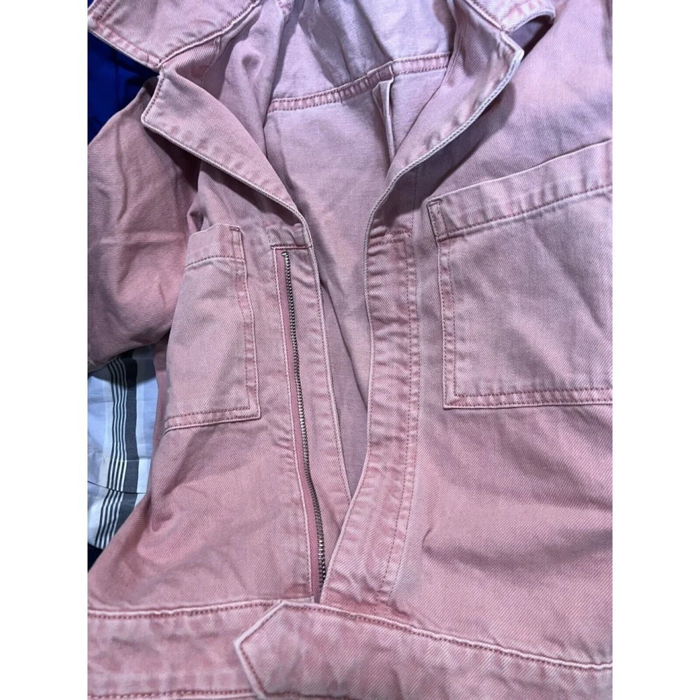 DL1961 Premium Denim Hannah SS‎ Romper Burnt Coral Size M